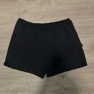 Zella Women's Black Side Pocket Running Shorts